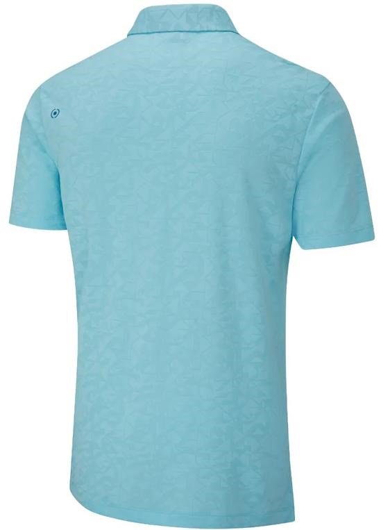PING Geo Camo polo uomo, crystal blue