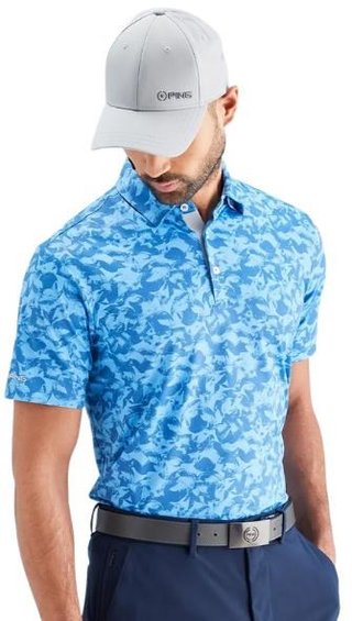 PING Julian polo uomo, tidal blue multi