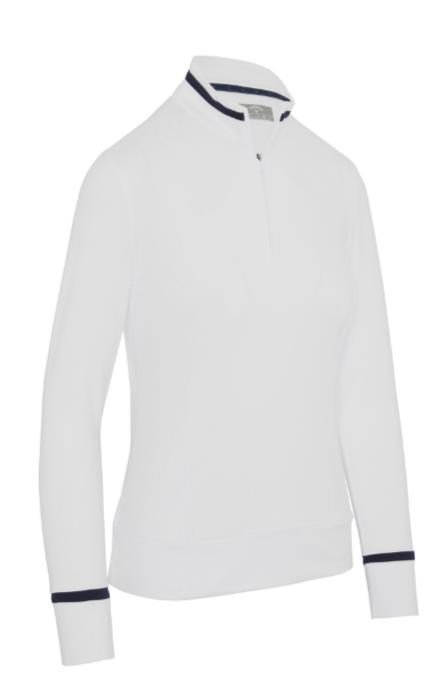 Callaway Thermal Long Sleeve Colourblock maglia da donna, brilliant white