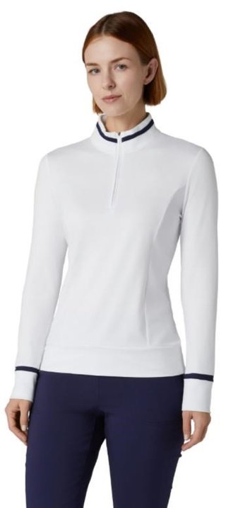 Callaway Thermal Long Sleeve Colourblock maglia da donna, brilliant white