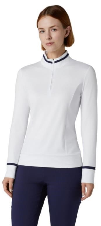 Callaway Thermal Long Sleeve Colourblock maglia da donna, brilliant white