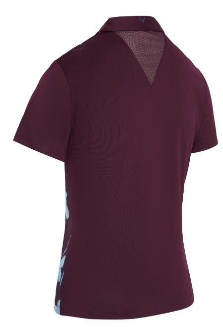 Callaway Stemmed Floral polo da donna, potent purple