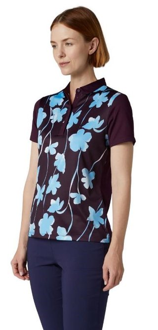 Callaway Stemmed Floral polo da donna, potent purple