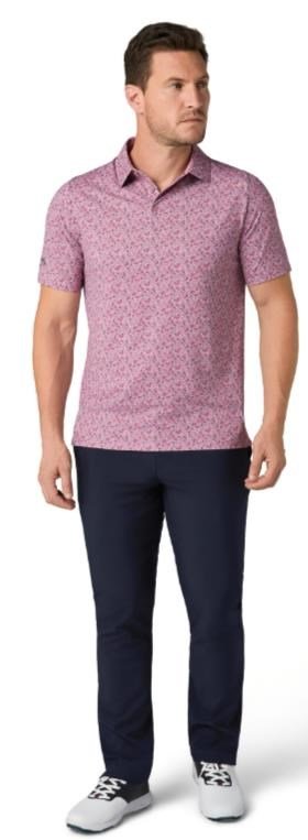 Callaway Novelty Confetti Print polo da uomo, mesa rose