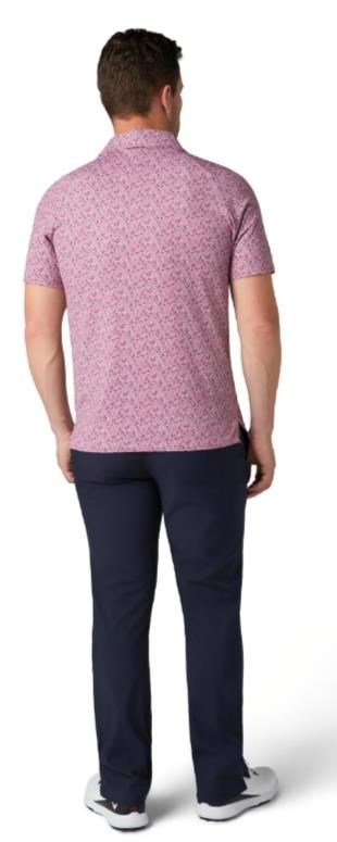 Callaway Novelty Confetti Print polo da uomo, mesa rose