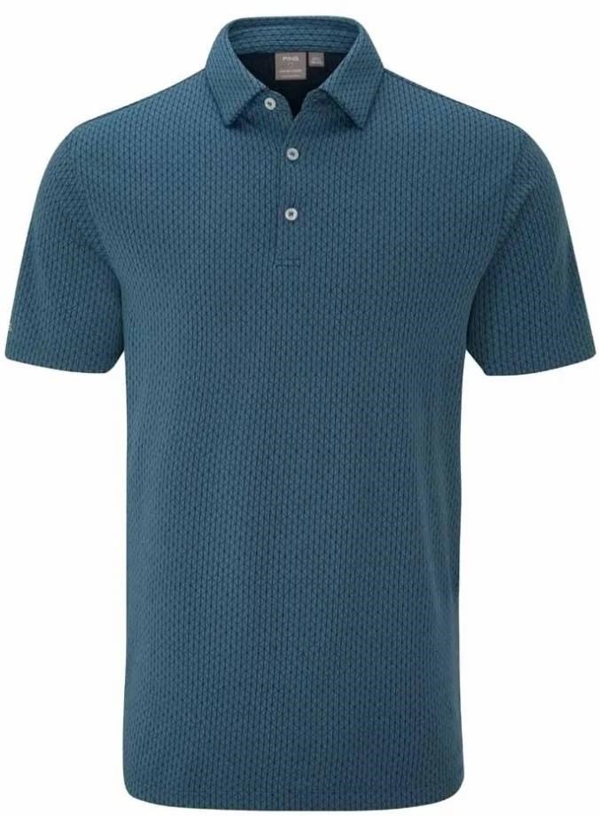 PING Hershel polo da uomo, blue fusion multi