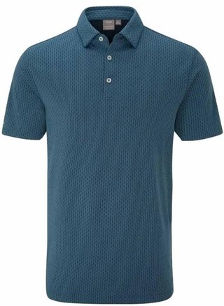 PING Hershel polo da uomo, blue fusion multi