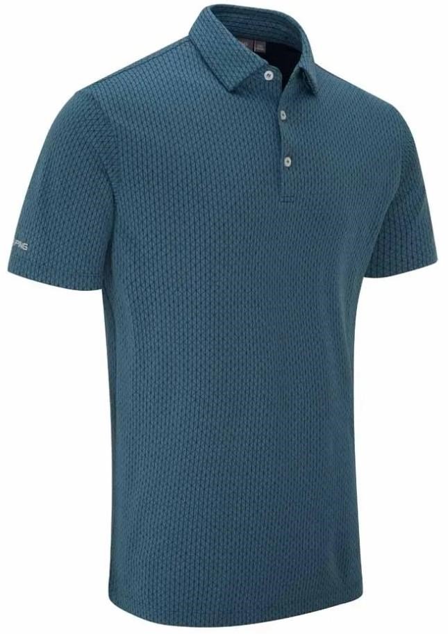 PING Hershel polo da uomo, blue fusion multi