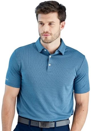 PING Hershel polo da uomo, blue fusion multi