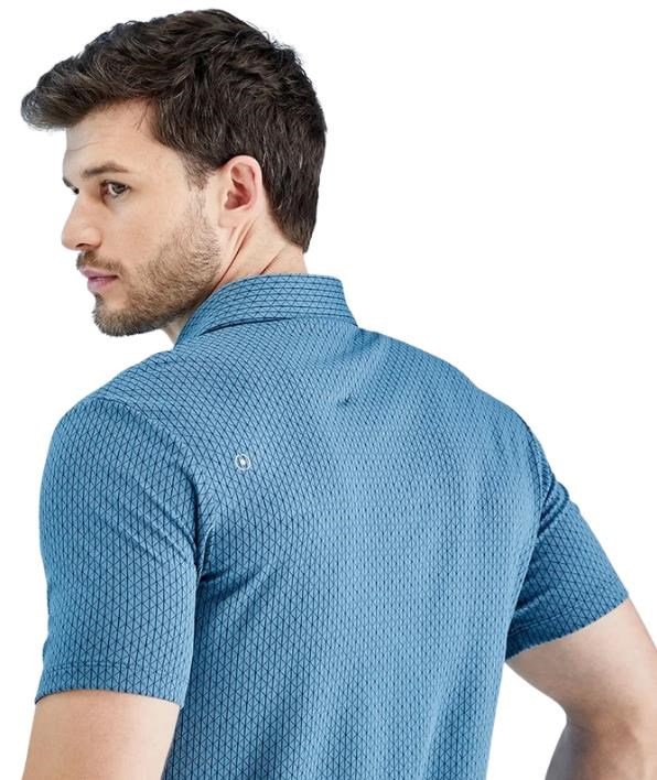 PING Hershel polo da uomo, blue fusion multi