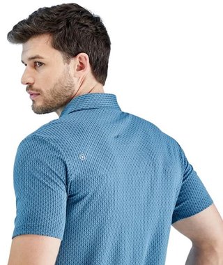 PING Hershel polo da uomo, blue fusion multi