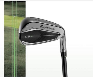 TaylorMade Qi Gunmetal Edition ferri da uomo, acciaio