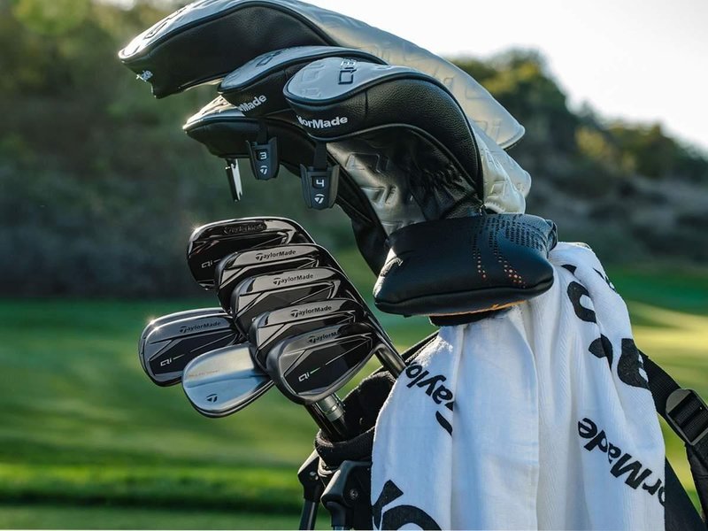 TaylorMade Qi Gunmetal Edition ferri da uomo, acciaio