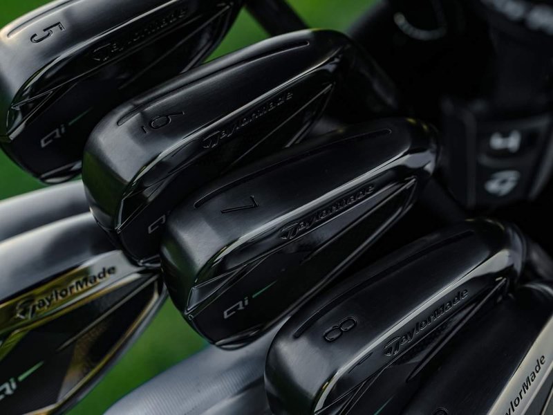 TaylorMade Qi Gunmetal Edition ferri da uomo, acciaio