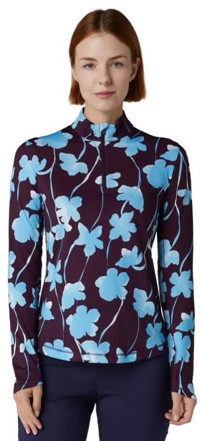 Callaway Stemmed Floral Sun Protection top da donna, potent purple