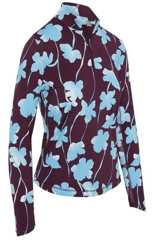 Callaway Stemmed Floral Sun Protection top da donna, potent purple