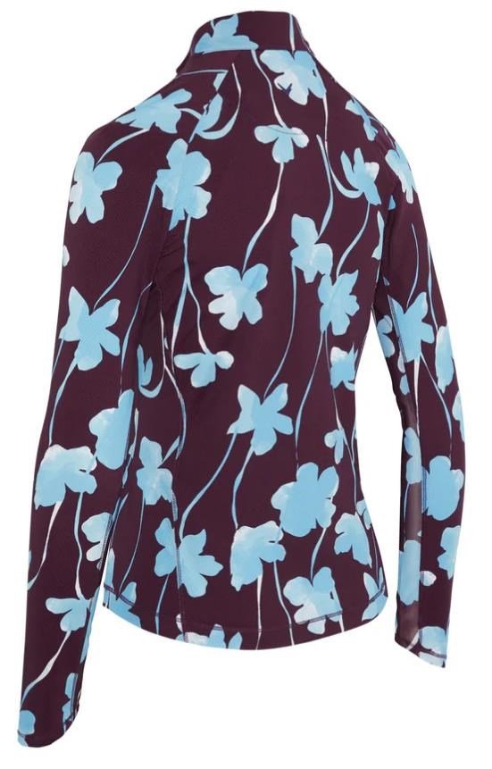 Callaway Stemmed Floral Sun Protection top da donna, potent purple