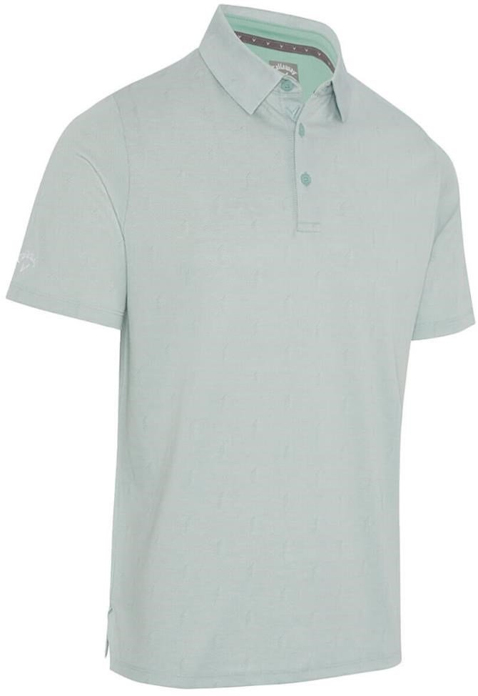 Callaway Chev Twill Jacquard polo da uomo, aquifer