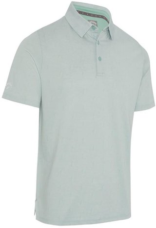 Callaway Chev Twill Jacquard polo da uomo, aquifer