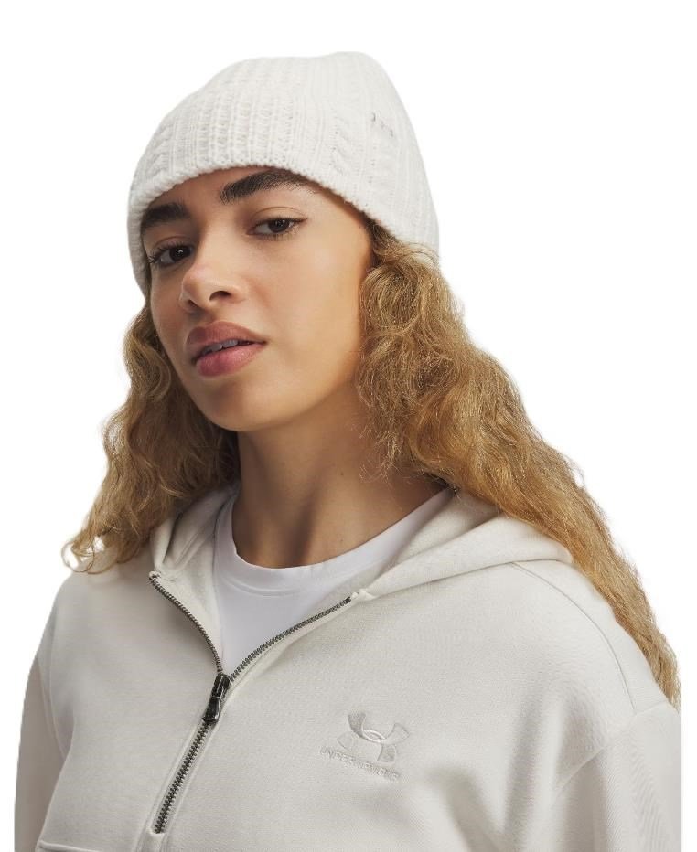 Under Armour Halftime Cable Knit berretto da donna, stone/khaki base