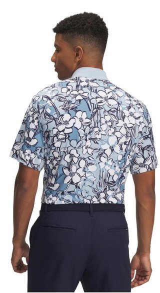 Under Armour Drive Chill Printed polo da uomo, blue calm/midnight navy