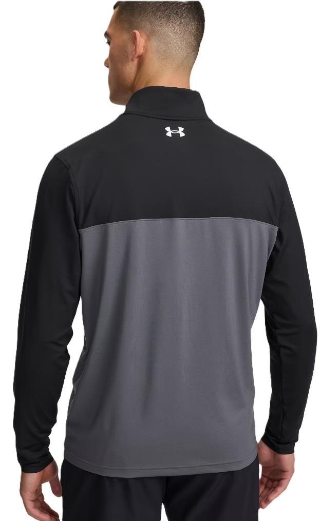 Under Armour T2G 1/4 Zip felpa da uomo, nero/castlerock/bianco