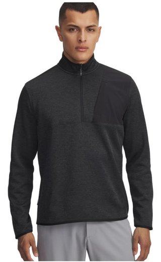 Under Armour Drive SweaterFleece 1/2 Zip felpa da uomo, nero/antracite