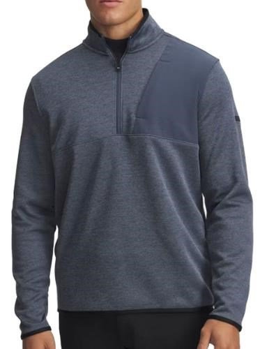 Under Armour Drive SweaterFleece 1/2 Zip felpa da uomo, grigio scuro