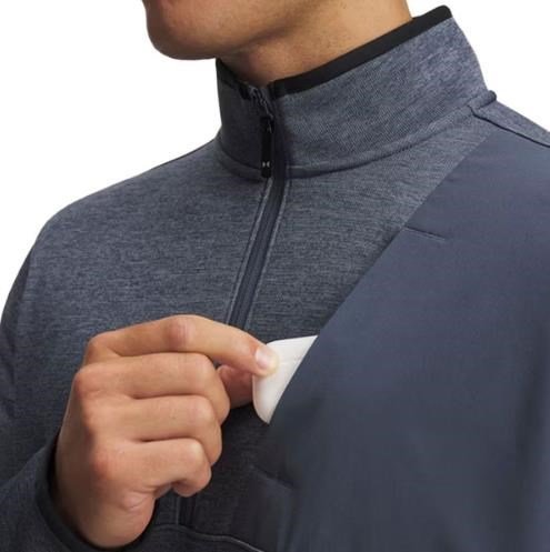 Under Armour Drive SweaterFleece 1/2 Zip felpa da uomo, grigio scuro