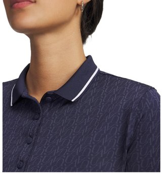 Under Armour Playoff Jacquard polo da donna, midnight navy