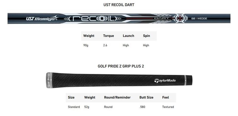 TaylorMade MG5 Chrome wedge, grafite