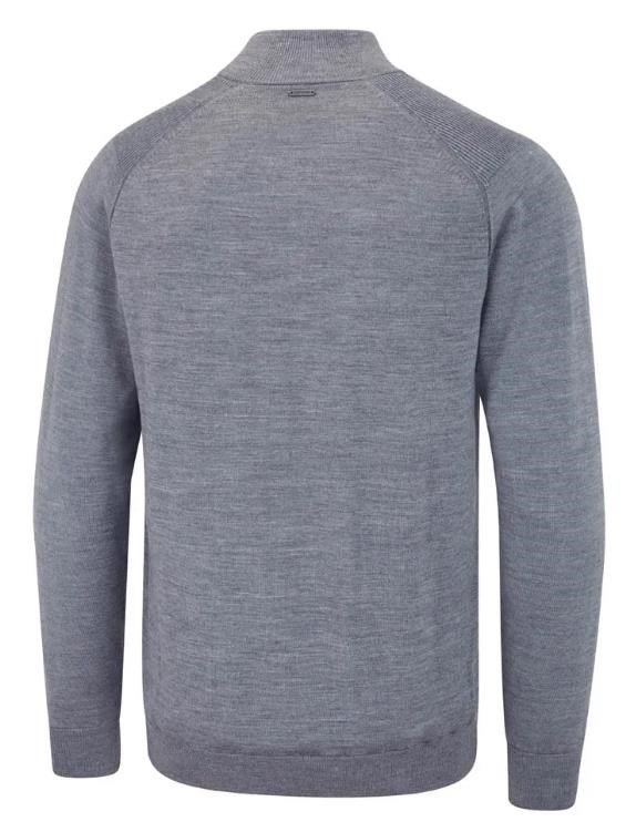 PING Murphy Lined full zip maglione da uomo, french grey marl