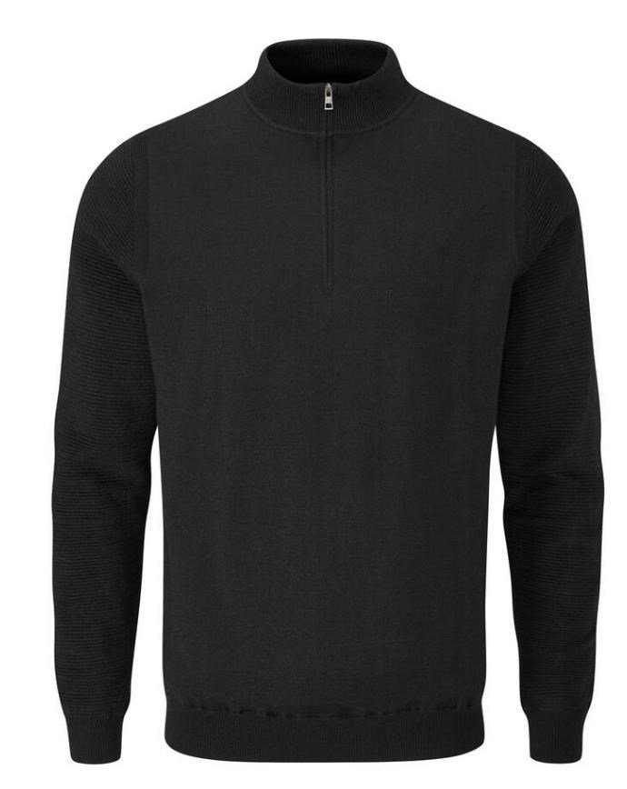 PING Croy Lined Half Zip maglione da uomo, nero