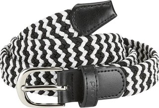 PING Stretch Webbing cintura da golf donna, nero/bianco