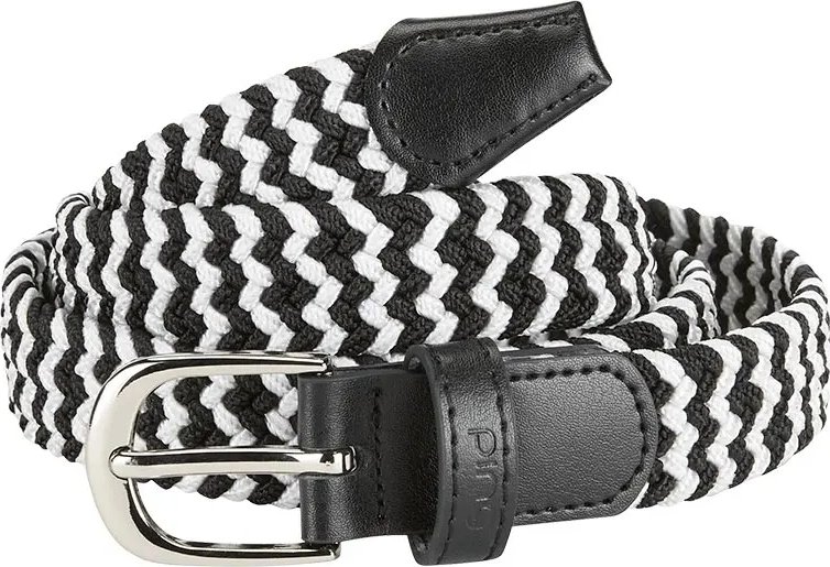 PING Stretch Webbing cintura da golf donna, nero/bianco