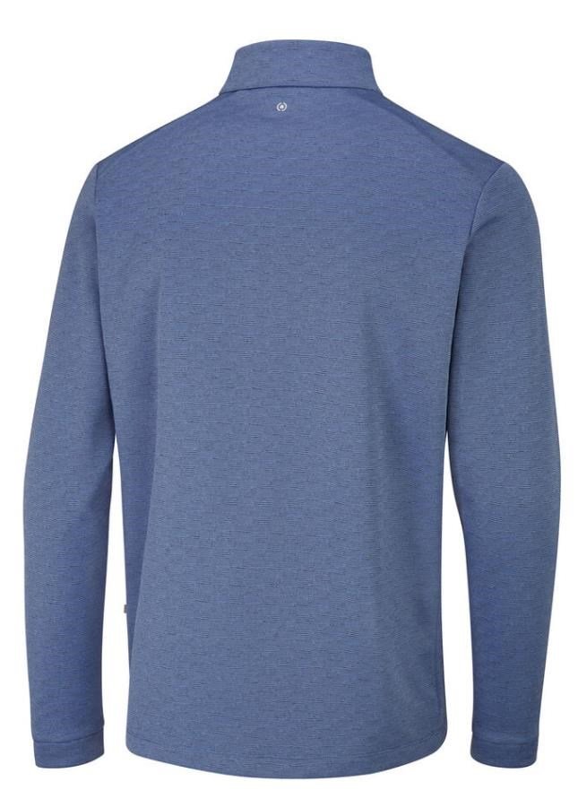 PING Bexton Half Zip Fleece felpa da uomo, airforce multi