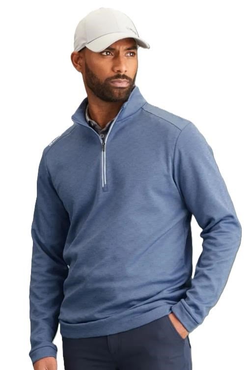 PING Bexton Half Zip Fleece felpa da uomo, airforce multi