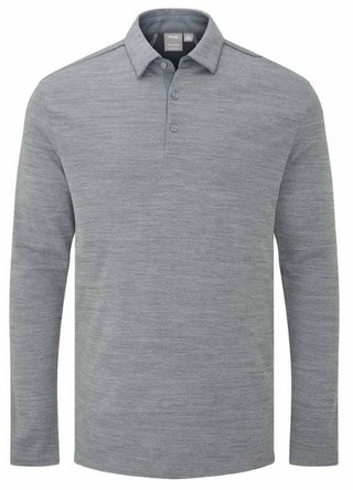 PING Creek manica lunga polo da uomo, rock melange