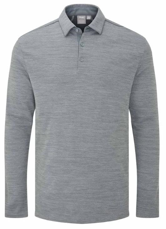 PING Creek manica lunga polo da uomo, rock melange