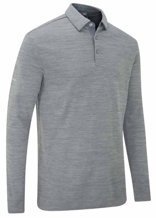 PING Creek manica lunga polo da uomo, rock melange