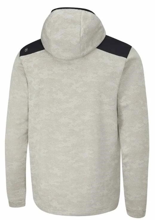 PING Nexa Hooded half zip fleece felpa uomo, willow/black