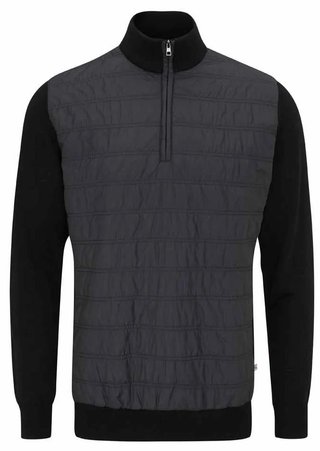 PING Connell Hybrid quarter-zip maglione da uomo, nero