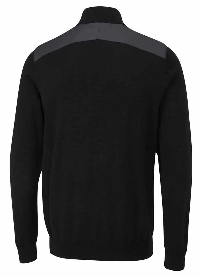 PING Connell Hybrid quarter-zip maglione da uomo, nero