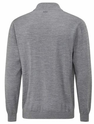 PING Dorset Quarter zip maglione da uomo, french grey marl