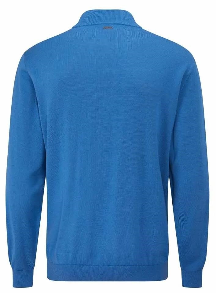 PING Dorset Quarter zip maglione da uomo, tidal blue