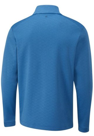 PING Bexton Half Zip Fleece felpa da uomo, tidal blue multi