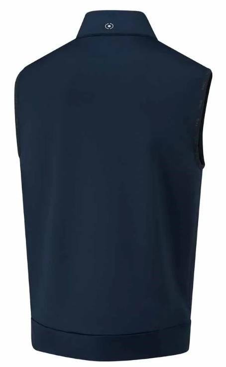 PING Aiden Hybrid fleece gilet da uomo, blu navy