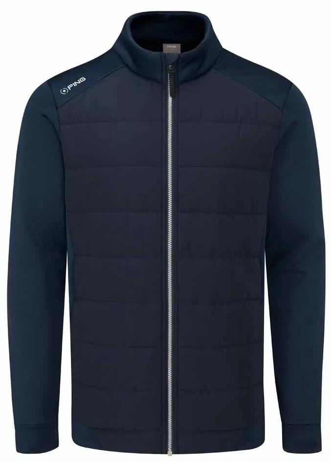 PING Aiden Hybrid fleece giacca da uomo, blu navy