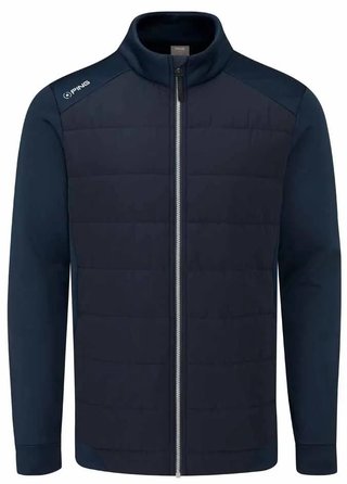 PING Aiden Hybrid fleece giacca da uomo, blu navy
