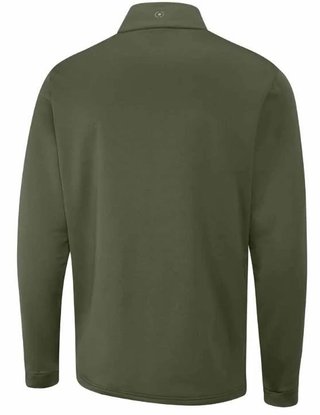 PING Astbury fleece giacca uomo, dark olive/lichen